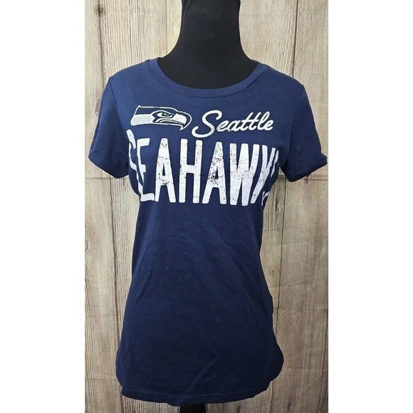 Seattle Seahawks NFL Blue Women’s T Shirt Sz Small - Picture 1 of 6